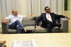 Prefeito Silvio Mendes com representantes da Justiça Federal (Foto: Jailson Soares/SEMCOM)