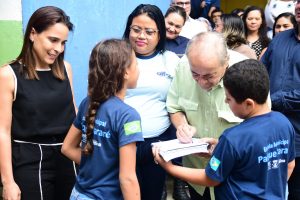Abertura da Campanha de Vacinação nas escolas (Foto: Jailson Soares/SEMCOM)