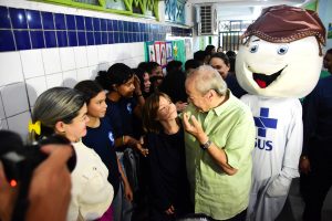Abertura da Campanha de Vacinação nas escolas (Foto: Jailson Soares/SEMCOM)