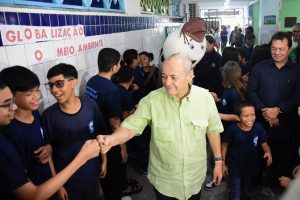 Abertura da Campanha de Vacinação nas escolas (Foto: Jailson Soares/SEMCOM)