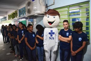Abertura da Campanha de Vacinação nas escolas (Foto: Jailson Soares/SEMCOM)