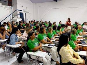 SEMCASPI realiza Encontro de Integração da Primeira Infância no SUAS/Criança Feliz e apresenta reordenamento do serviço (Foto: ASCOM/SEMCASPI)