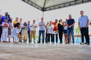 Inauguração da Quadra Poliesportiva no Parque Brasil 4 (Foto: Jailson Soares/Semcom)