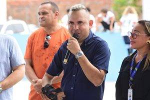 Inauguração da Quadra Poliesportiva no Parque Brasil 4 (Foto: Jailson Soares/Semcom)