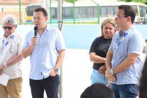 Inauguração da Quadra Poliesportiva no Parque Brasil 4 (Foto: Jailson Soares/Semcom)