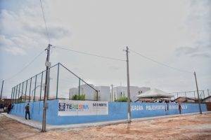 Inauguração da Quadra Poliesportiva no Parque Brasil 4 (Foto: Jailson Soares/Semcom)
