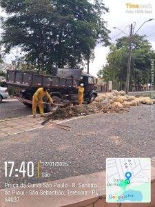 Mutirão de limpeza e combate ao descarte irregular na Curva São Paulo (Foto: ASCOM/SDU Sudeste)