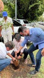 SEMAM participa de ação de plantio no TCE-PI e reforça compromisso com a arborização urbana (Foto: ASCOM/SEMAM)