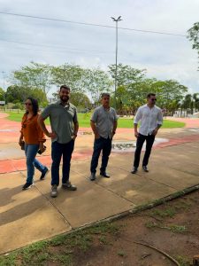 Agenda técnica de acompanhamento no Parque da Cidadania (Foto: ASCOM/SEMAM)