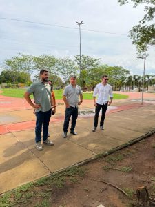 Agenda técnica de acompanhamento no Parque da Cidadania (Foto: ASCOM/SEMAM)