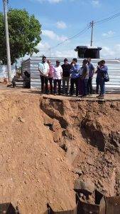Superintendente e equipes da SDU Sul vistoriam obras na Zona Sul de Teresina (Foto: ASCOM/SDU Sul)