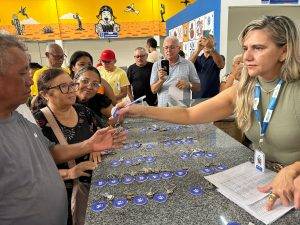 Entrega de chaves aos permissionários do Mercado do Renascença II (Foto: ASCOM/SDU Sudeste)