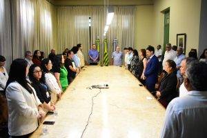 Posse dos novos conselheiros municipais de cultura (Foto: Jailson Soares/SEMCOM)