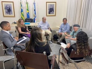 Reunião no Gabinete do prefeito de Teresina, Silvio Mendes (Foto: ASCOM/FMC)