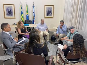 Reunião no Gabinete do prefeito de Teresina, Silvio Mendes (Foto: ASCOM/FMC)