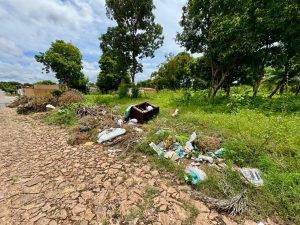 Ação de recolhimento de materiais no Parque Sul (Foto: ASCOM/SDU Sul)