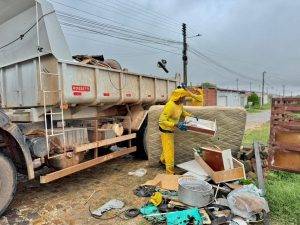 Ação de recolhimento de materiais (Foto: ASCOM/SDU Sul)