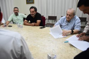 Reunião com empresários do Polo Empresarial Sul de Teresina (Foto: Jailson Soares/Semcom)